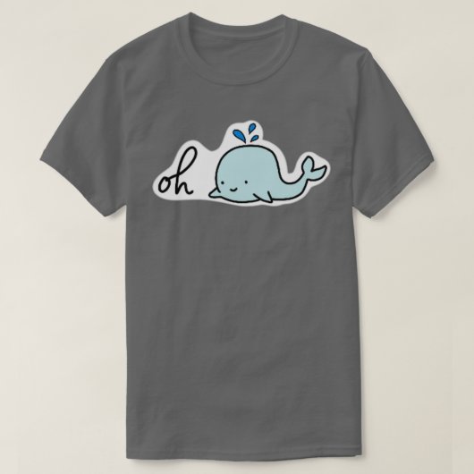 Oh whale 74 2 tシャツ (デザイン正面)