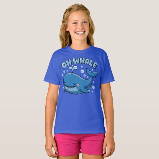 Oh Whale Pun Tシャツ (正面フル)
