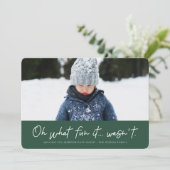 Oh whatおもしろいおもしろい2021ホリデーフォトカード シーズンカード (スタンド正面)