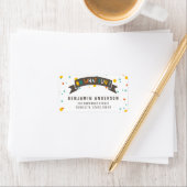 Oh Whatおもしろいカラフル紙吹雪少年誕生日ラベル ラベル (インサイチュ)