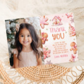 Oh whatおもしろいクッキーの誕生日の写真サンキューカード 招待状