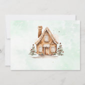 Oh Whatおもしろいクッキークリスマス誕生日写真 招待状 (裏面)