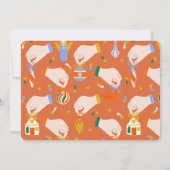 Oh Whatおもしろいクリスマスサンタ誕生日写真 招待状 (裏面)