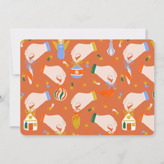 Oh Whatおもしろいクリスマスサンタ誕生日写真 招待状 (裏面)