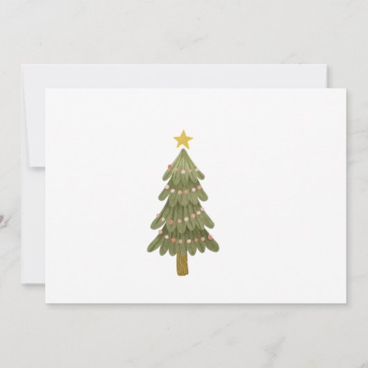 Oh Whatおもしろいクリスマスバースデーパーティー写真 招待状 (裏面)