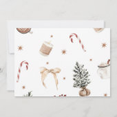 Oh Whatおもしろいクリスマスファースト誕生日写真 招待状 (裏面)