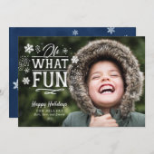 Oh Whatおもしろいクリスマスホリデーフォトカード シーズンカード (正面/裏面)