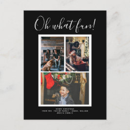 Oh Whatおもしろいクリスマスホリデー写真パーソナライズされた ポストカード