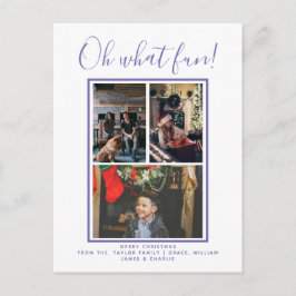 Oh Whatおもしろいクリスマスホリデー写真パーソナライズされた ポストカード
