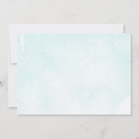 Oh Whatおもしろいクリスマス冬2nd誕生日の写真 招待状 (裏面)