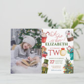 Oh Whatおもしろいクリスマス2ndバースデーフォト 招待状 (スタンド正面)