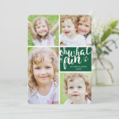 Oh Whatおもしろいコラージホリデーフォトカード シーズンカード (スタンド正面)