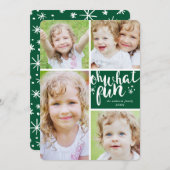 Oh Whatおもしろいコラージホリデーフォトカード シーズンカード (正面/裏面)