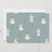 Oh Whatおもしろいサンタホリデーボーイ1stバースデーフォト 招待状 (裏面)