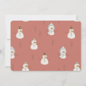 Oh Whatおもしろいサンタ・ホリデー・ガール1stバースデーフォト 招待状 (裏面)