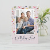 Oh Whatおもしろいスクリプトパターン写真 シーズンカード (スタンド正面)