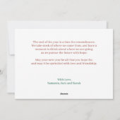 Oh Whatおもしろいスクリプトホリディフォトコラージュ シーズンカード (裏面)