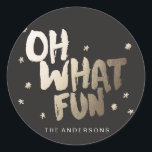 OH WHATおもしろいステッカー ラウンドシール<br><div class="desc"></div>