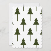 OH WHATおもしろいタイポグラフィ&クリスマスツリー | パーティー 招待状 (裏面)