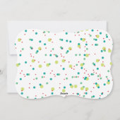 Oh Whatおもしろいバナカラフル紙吹雪ドット写真 シーズンカード (裏面)