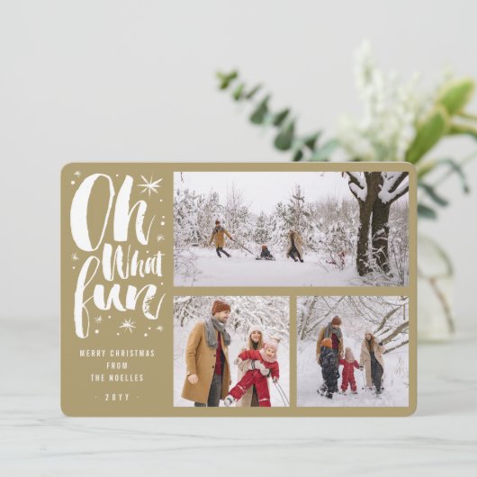 Oh WhatおもしろいブラシきらめくScript Stars 3写真 シーズンカード (スタンド正面)