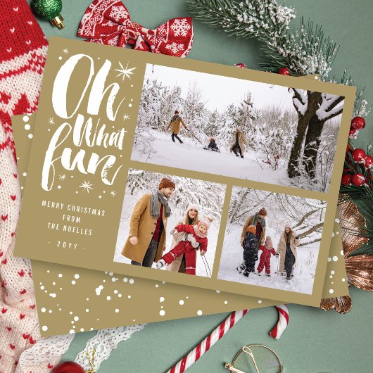 Oh WhatおもしろいブラシきらめくScript Stars 3写真 シーズンカード