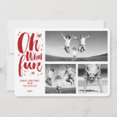 Oh WhatおもしろいブラシきらめくScript Stars 3写真 シーズンカード (正面)