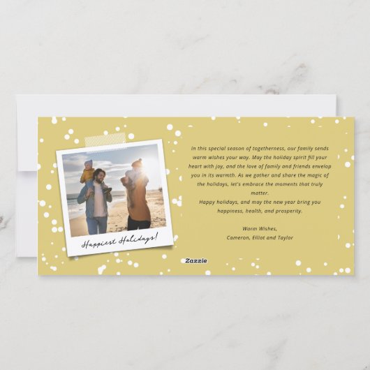 Oh Whatおもしろいブラシスクリプトきらめく星おもしろい写真 シーズンカード (裏面)