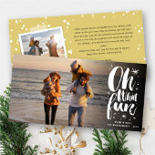 Oh Whatおもしろいブラシスクリプトきらめく星おもしろい写真 シーズンカード