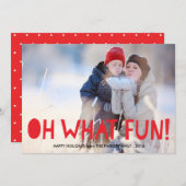 OH WHATおもしろいホリデーカード シーズンカード (正面/裏面)