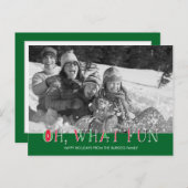 Oh Whatおもしろいホリデーフォトカードはがき シーズンポストカード (正面/裏面)