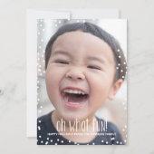 Oh Whatおもしろいホリデーフォトカード シーズンカード (正面)