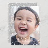 Oh Whatおもしろいホリデーフォトカード シーズンカード (正面/裏面)