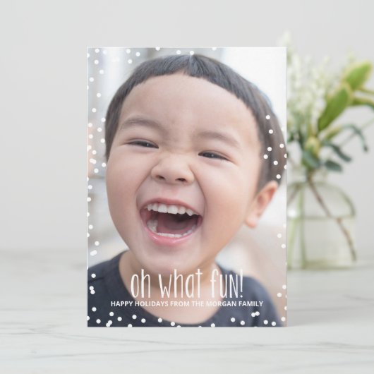 Oh Whatおもしろいホリデーフォトカード シーズンカード (スタンド正面)