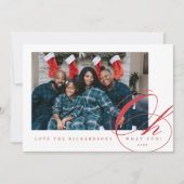 Oh Whatおもしろいホリデーフォトカード シーズンカード (正面)