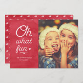 Oh Whatおもしろいホリデーフォトカード シーズンカード (正面/裏面)