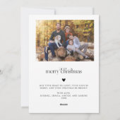 Oh Whatおもしろいホワイトアーチフレーム3写真 シーズンカード (裏面)