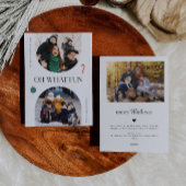 Oh Whatおもしろいホワイトアーチフレーム3写真 シーズンカード