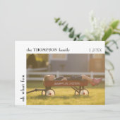 Oh WhatおもしろいミニマルおもしろいKids写真 シーズンカード (スタンド正面)