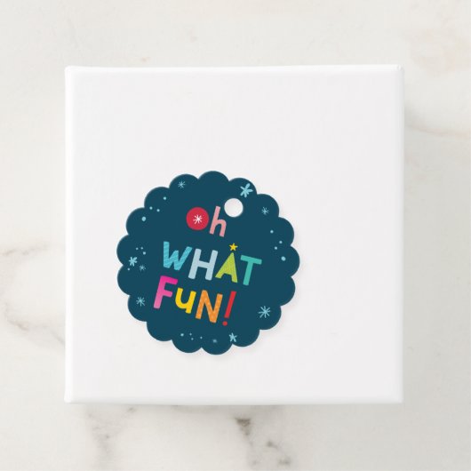 OH WHATおもしろいモダンカラフルタイポグラフィ フェイバータグ (インサイチュ)