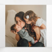 Oh Whatおもしろい写真のパーソナライズされたクリスマス 三つ折りクリスマスカード (内部中)