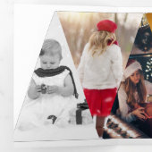 Oh Whatおもしろい写真のパーソナライズされたクリスマス 三つ折りクリスマスカード (内部最初)