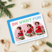 Oh Whatおもしろい写真クリスマスグリーティングカード 招待状