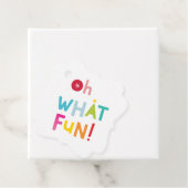 OH WHATおもしろい可愛いモダンカラフルタイポグラフィ フェイバータグ (インサイチュ)