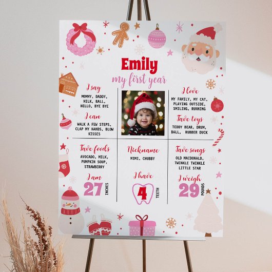 Oh Whatおもしろい最初の誕生日マイルストーンのポスター ポスター