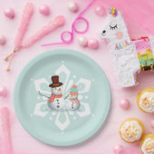 Oh Whatおもしろい雪だるま誕生日 ペーパープレート (パーティー)