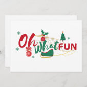 Oh Whatおもしろい – クリスマスグリーティングカード シーズンカード (正面/裏面)