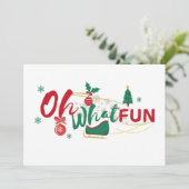 Oh Whatおもしろい – クリスマスグリーティングカード シーズンカード (スタンド正面)