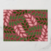 Oh Whatおもしろい – ボホカラー – 写真 – 植物学 箔シーズンカード (裏面)