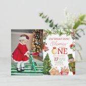 Oh WhatおもしろいChristmas Winter First photo 招待状 (スタンド正面)